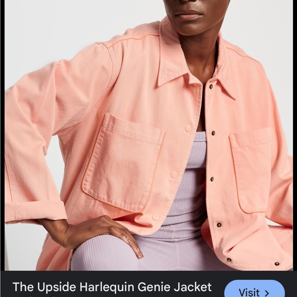 The Upside Light Pink Utility Jacket - Picture 6 of 6